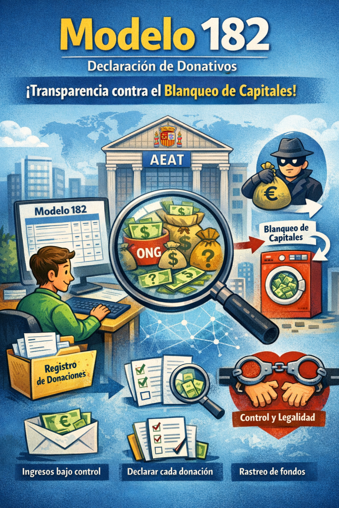 Modelo 182 declaración de donaciones